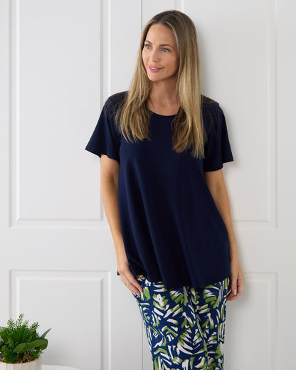 Swing Scoop Top - Navy