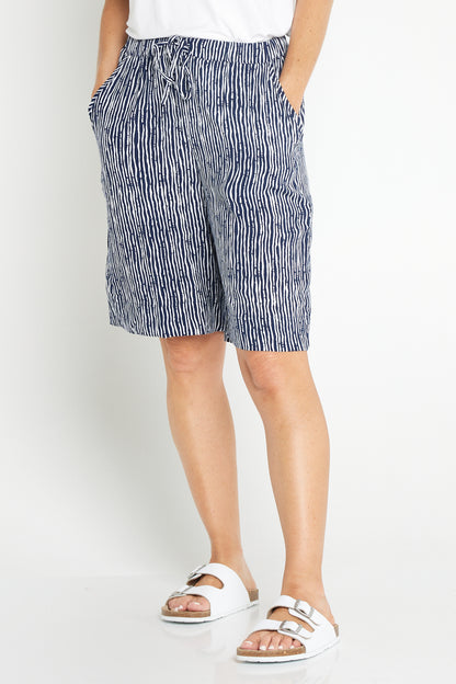 Diego Lightweight Shorts - Navy/White