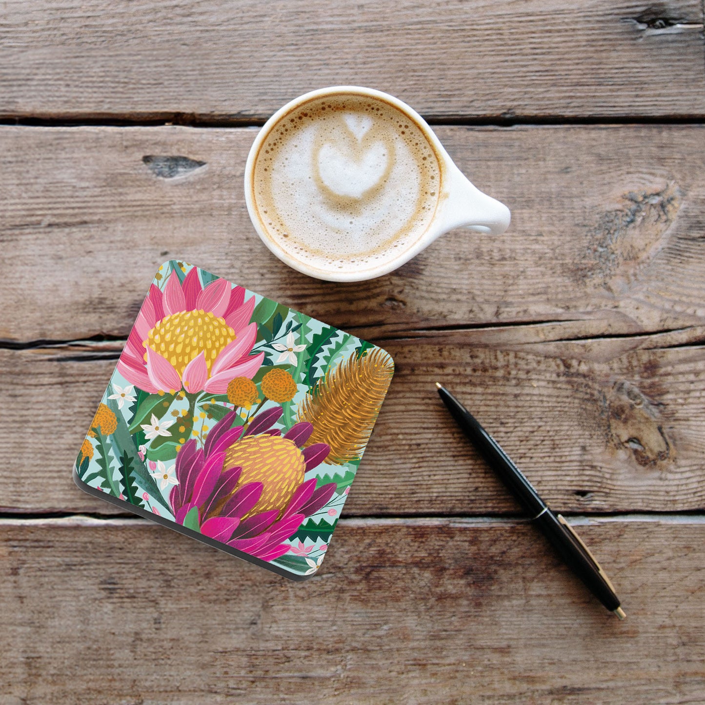 Bushland Botanicals Cork-Backed Coasters (4 Pack)