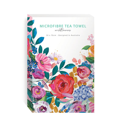 Wildflowers Microfibre Tea Towel