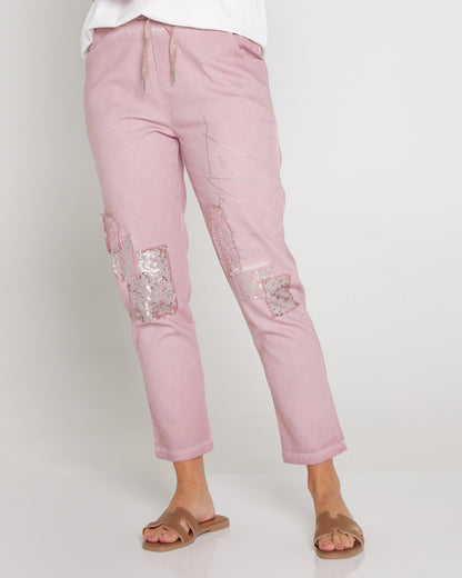 Renee Pants - Blush Collage