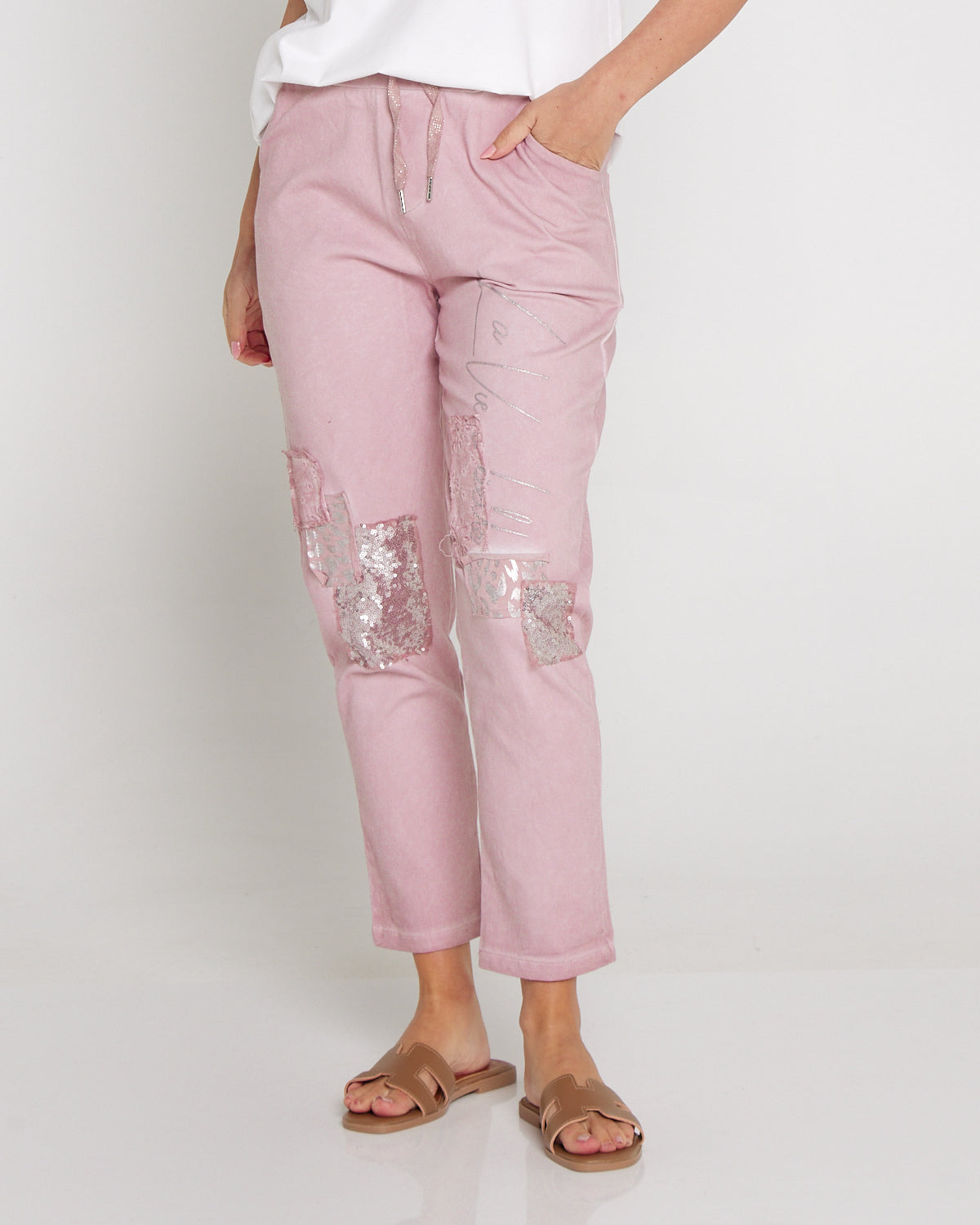 Renee Pants - Blush Collage