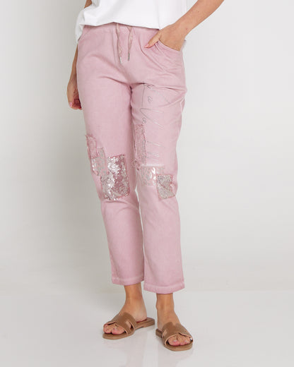Renee Pants - Blush Collage