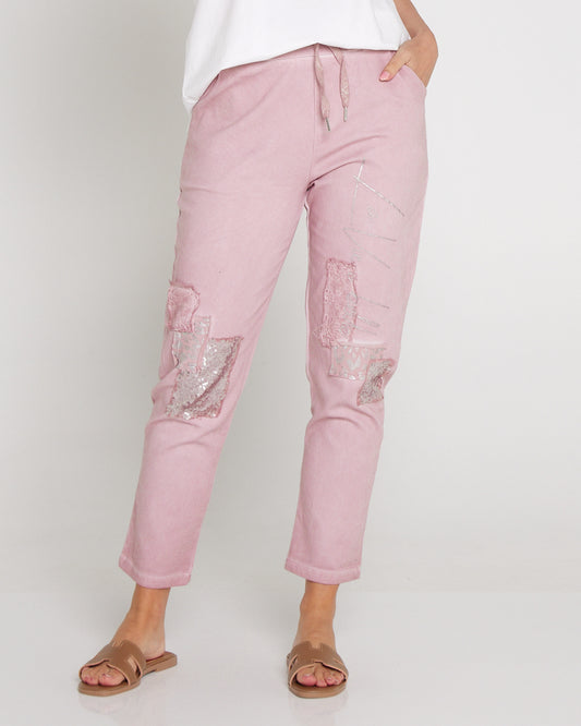 Renee Pants - Blush Collage