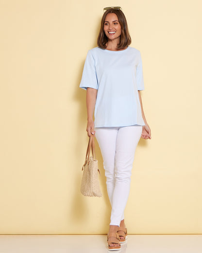 The Essential Tee - Pale Blue