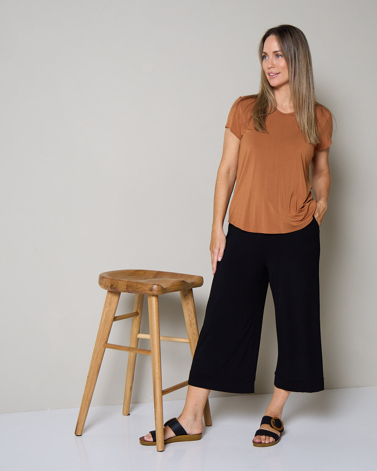 Bamboo Tee - Rust