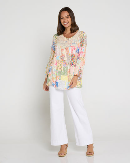 Cher Wide Leg Jeans - White