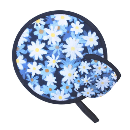 Eco-Friendly Blue Daisy Fields Twist Fan