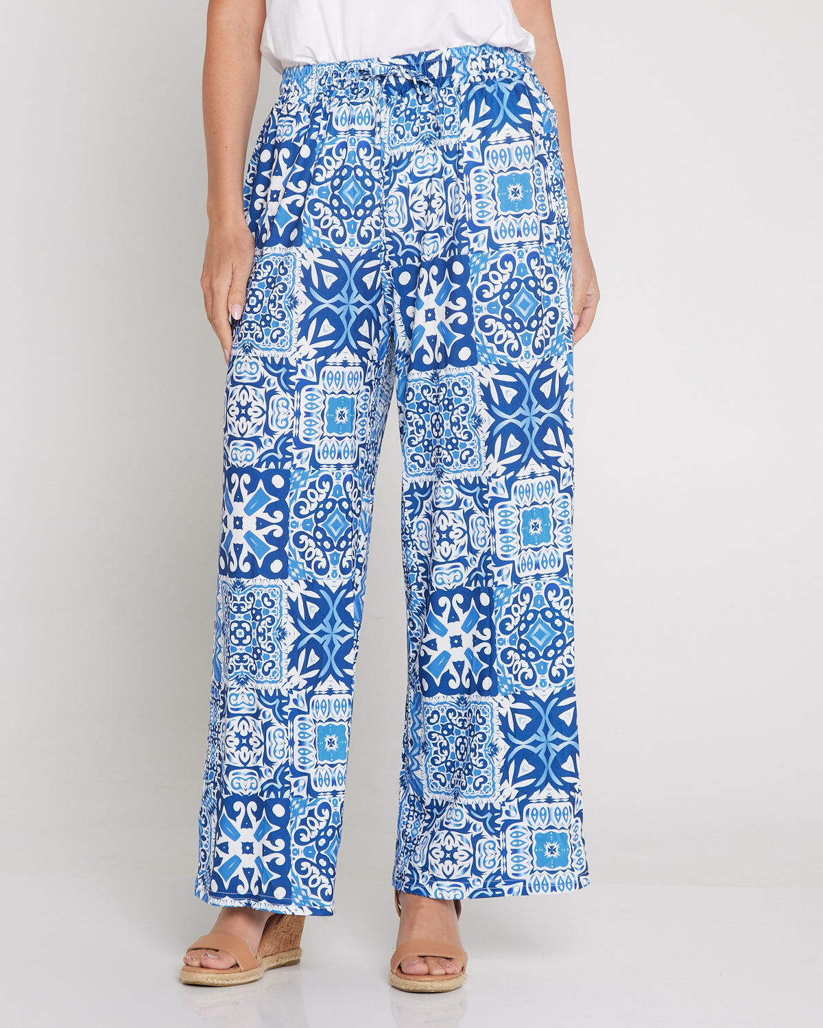 Tammy Stretch Jersey Pants - Seville Ceramic