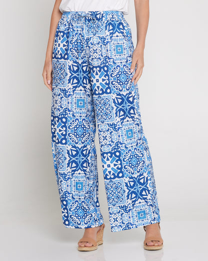 Tammy Stretch Jersey Pants - Seville Ceramic