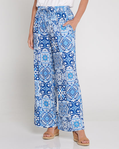 Tammy Stretch Jersey Pants - Seville Ceramic