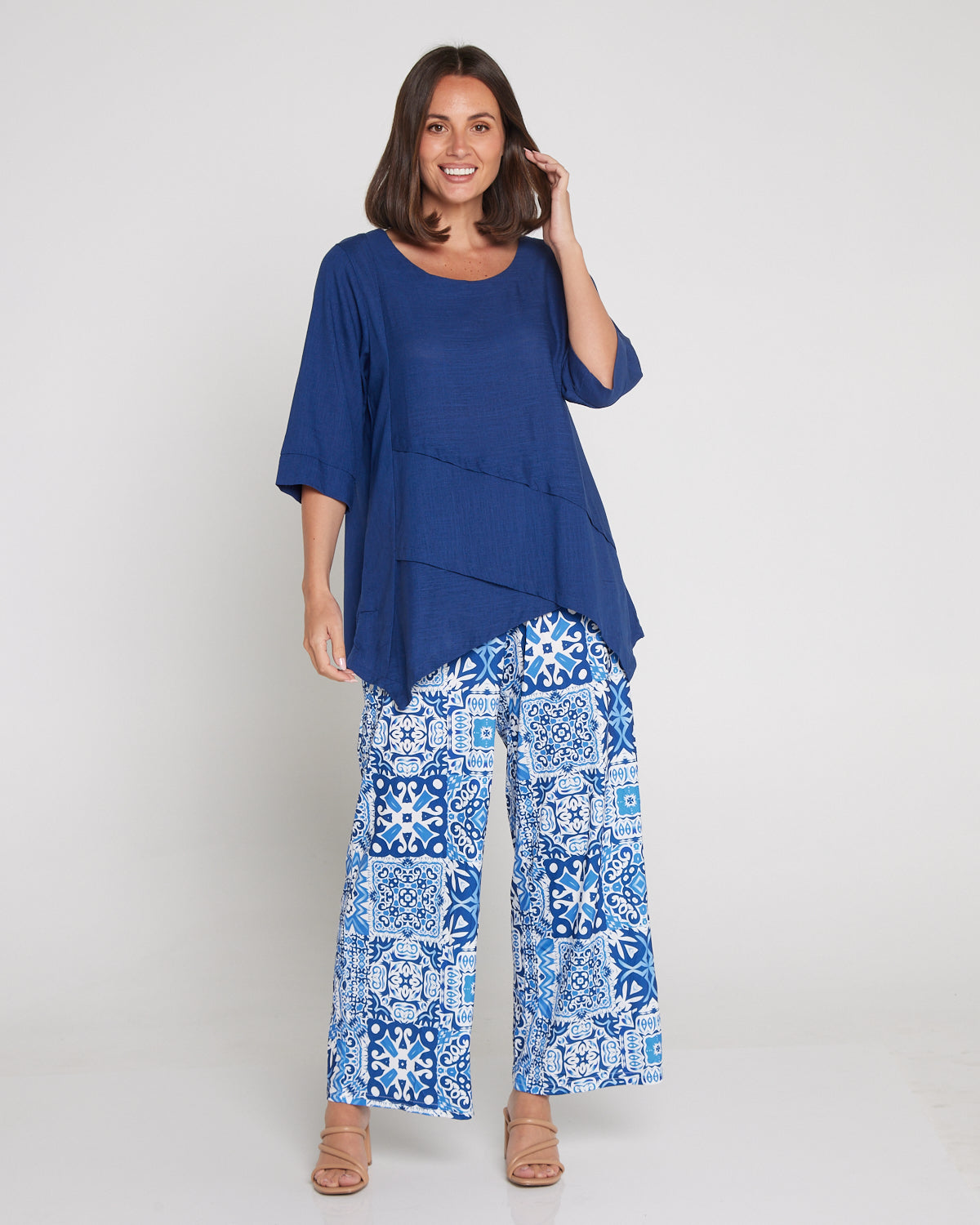 Tammy Stretch Jersey Pants - Seville Ceramic