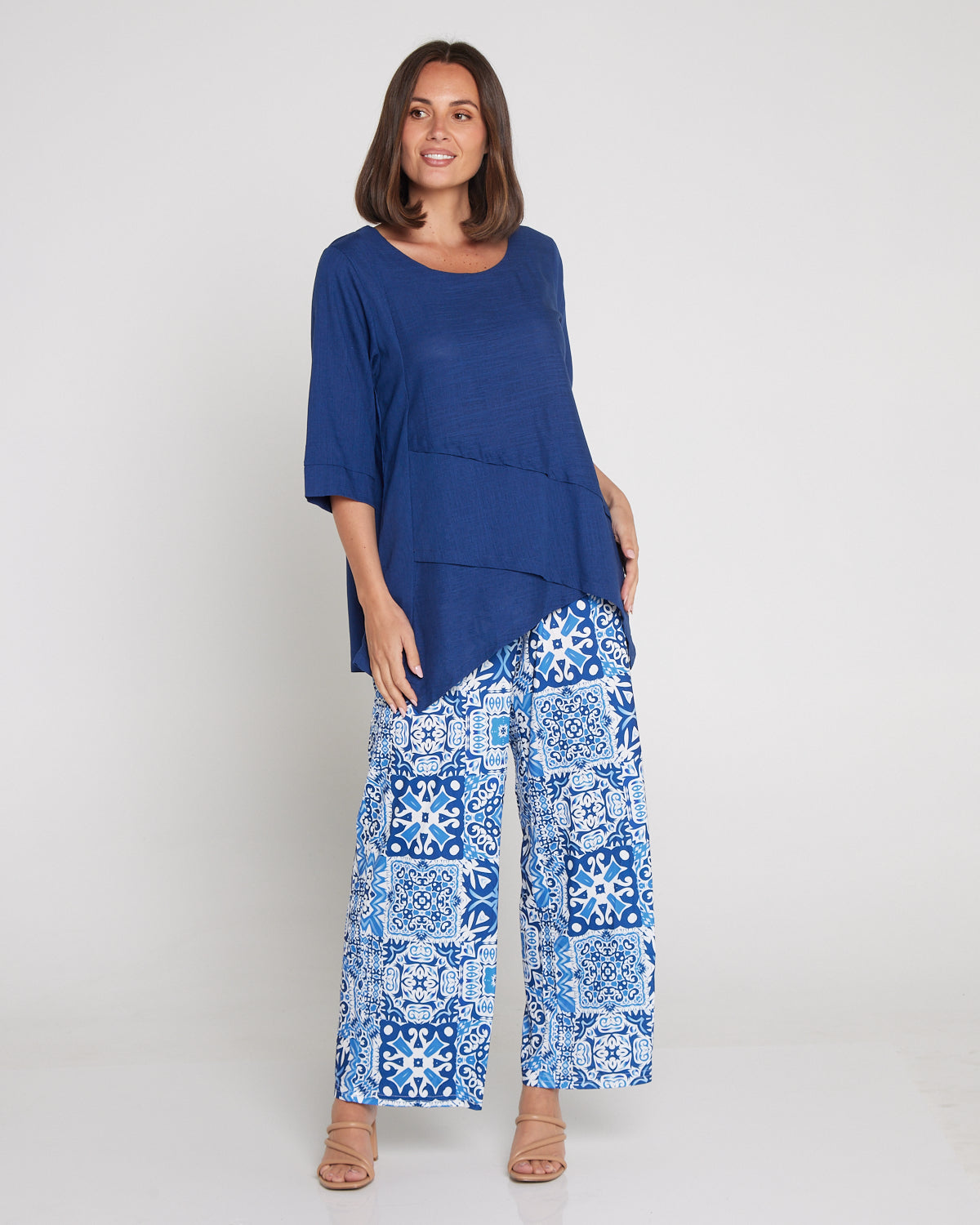 Tammy Stretch Jersey Pants - Seville Ceramic