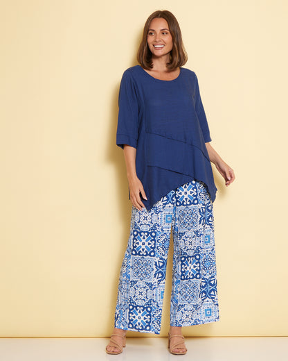Tammy Stretch Jersey Pants - Seville Ceramic
