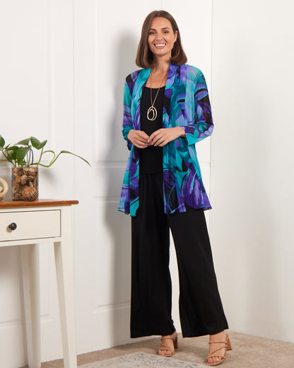 Tammy Stretch Jersey Pants - Black