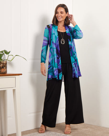 Tammy Stretch Jersey Pants - Black