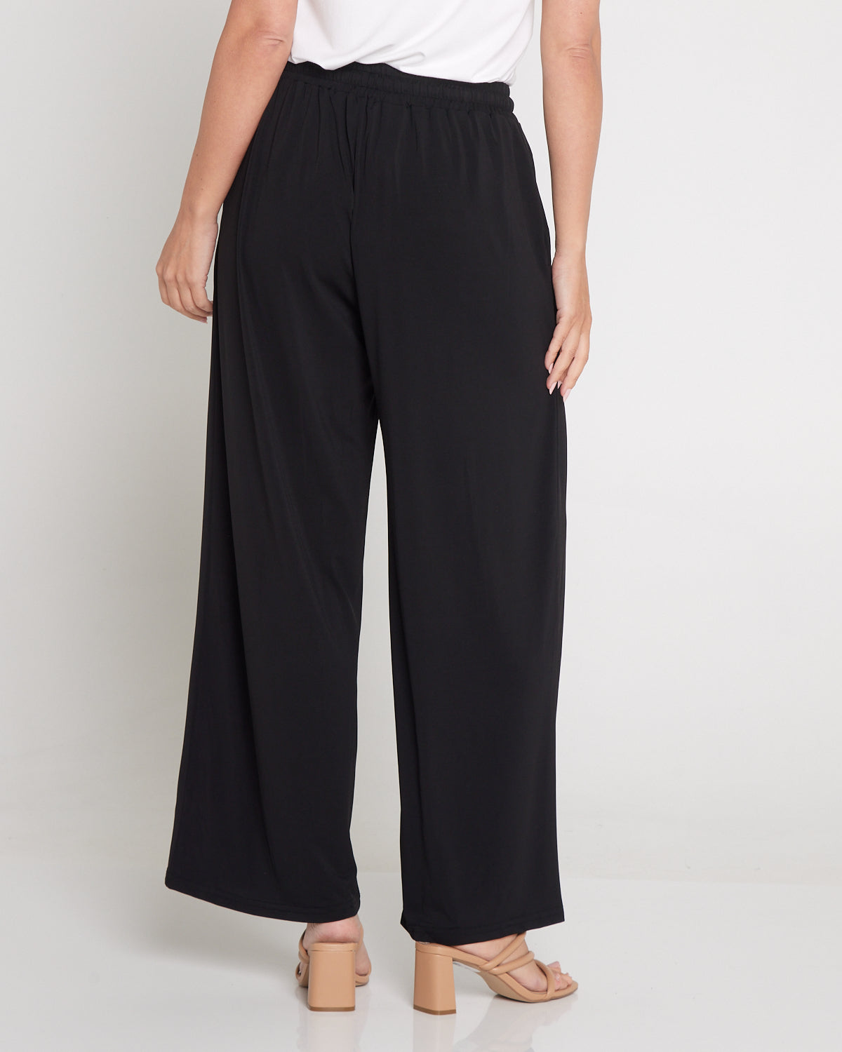 Tammy Stretch Jersey Pants - Black
