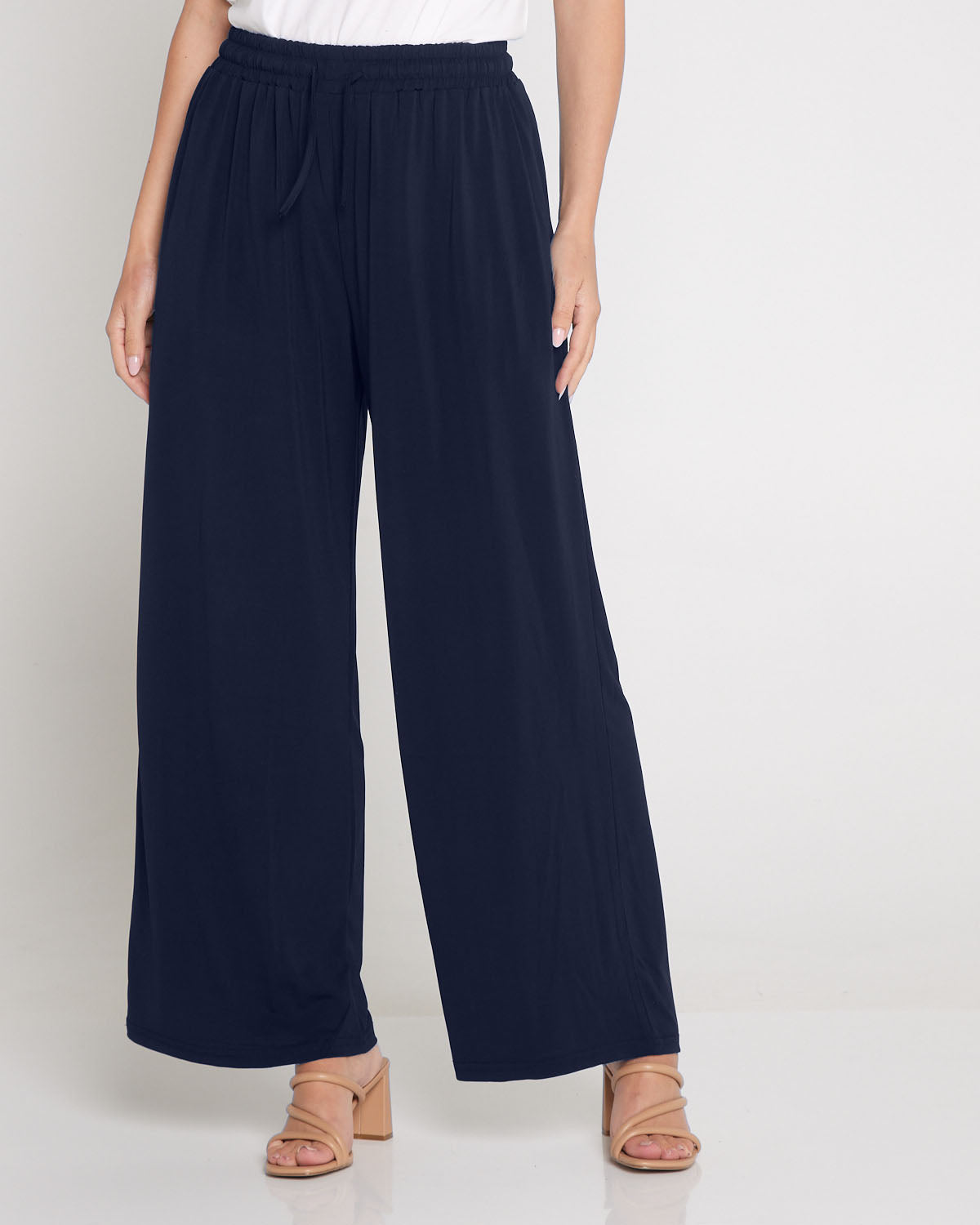 Tammy Stretch Jersey Pants - Dark Navy