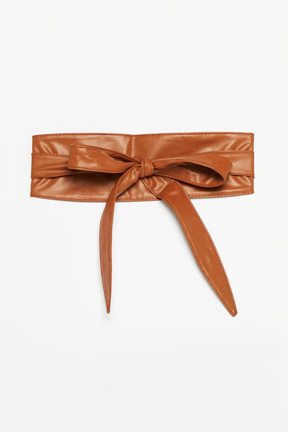 Wrap and Tie Belt - Tan