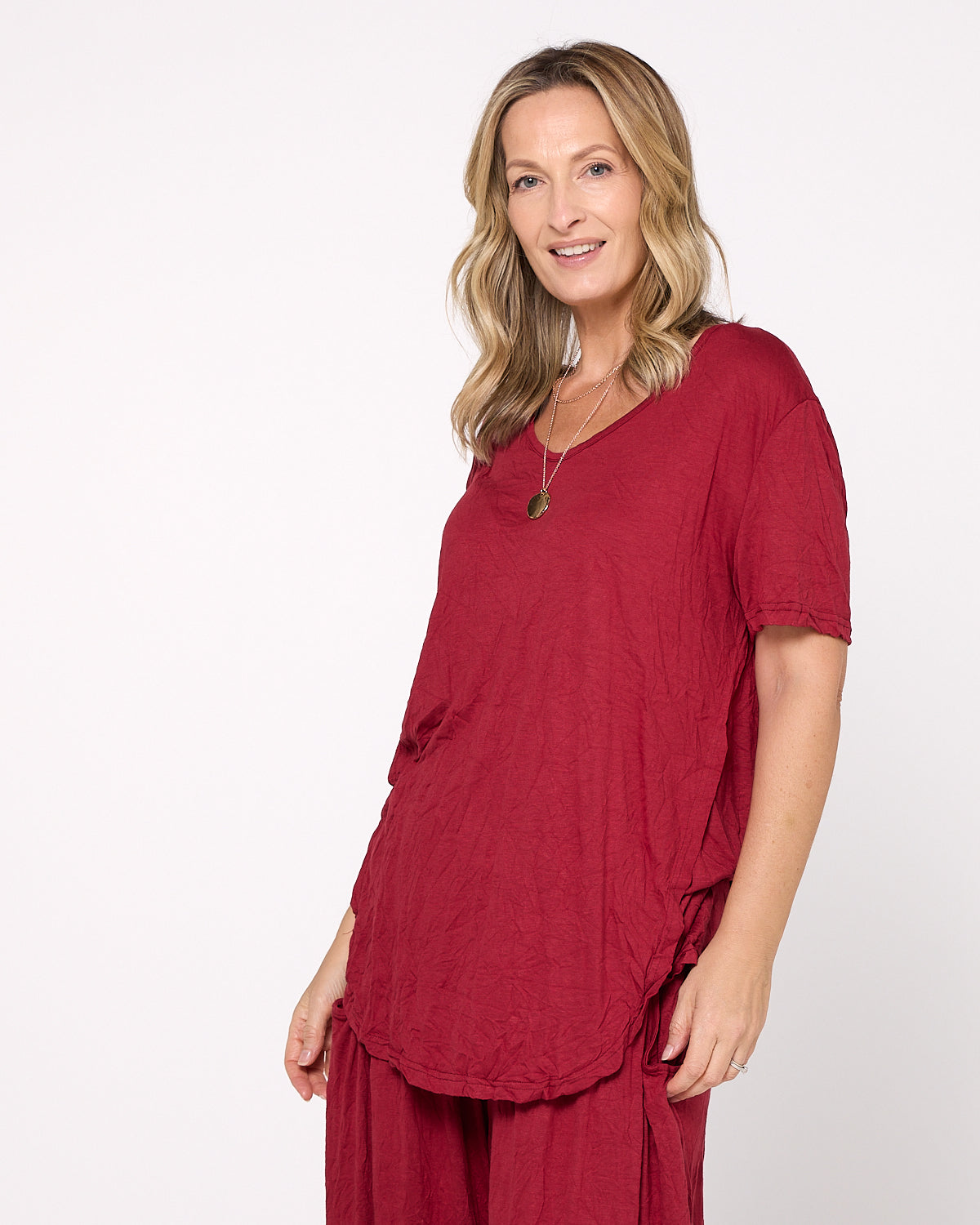 Jackie Top - Burgundy