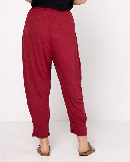 Alisha Pants - Burgundy
