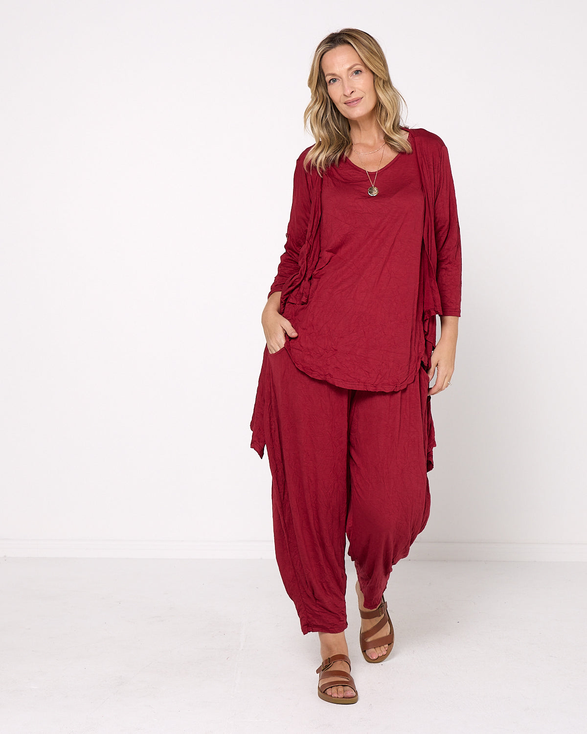 Jackie Top - Burgundy