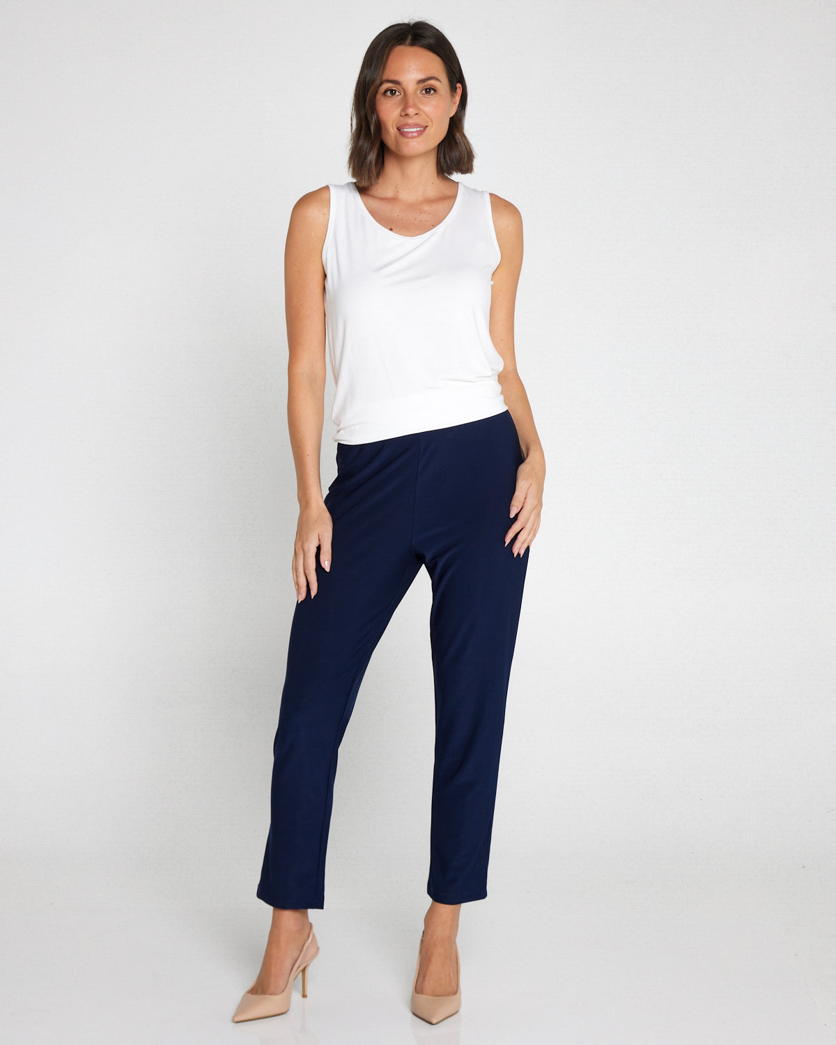 The Essential Petite Pant - Navy
