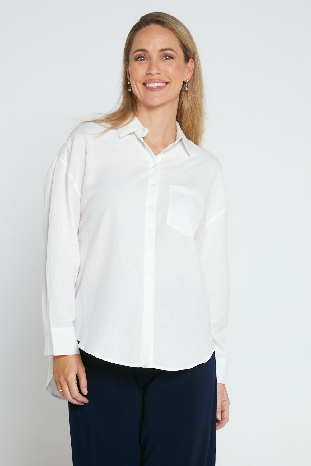 Tiffany Linen Shirt - White