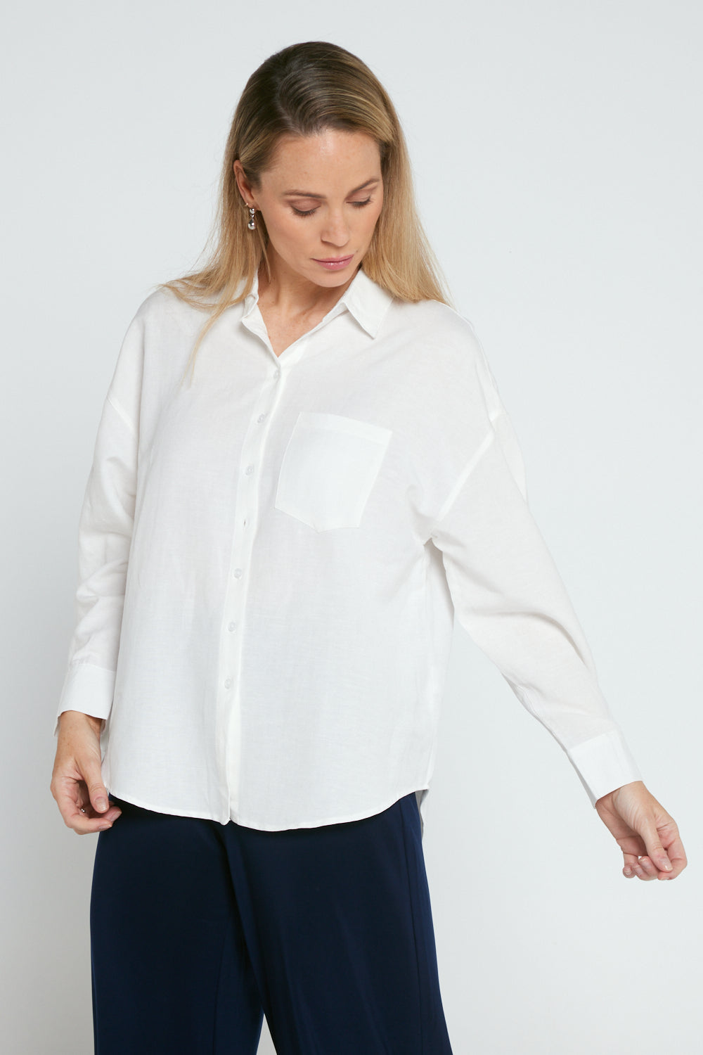 Tiffany Linen Shirt - White