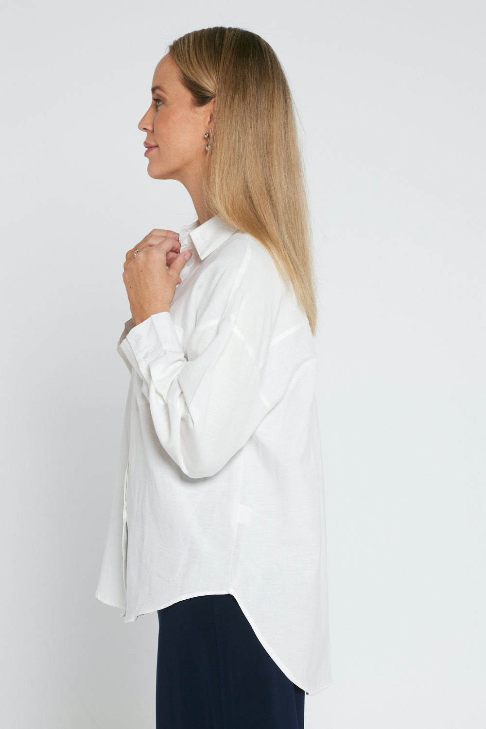 Tiffany Linen Shirt - White