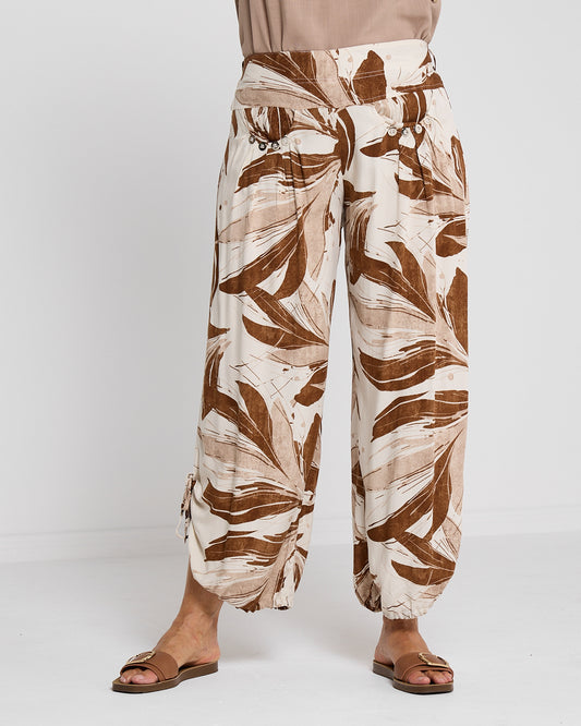 Cheyenne Pants - Brown Botanical