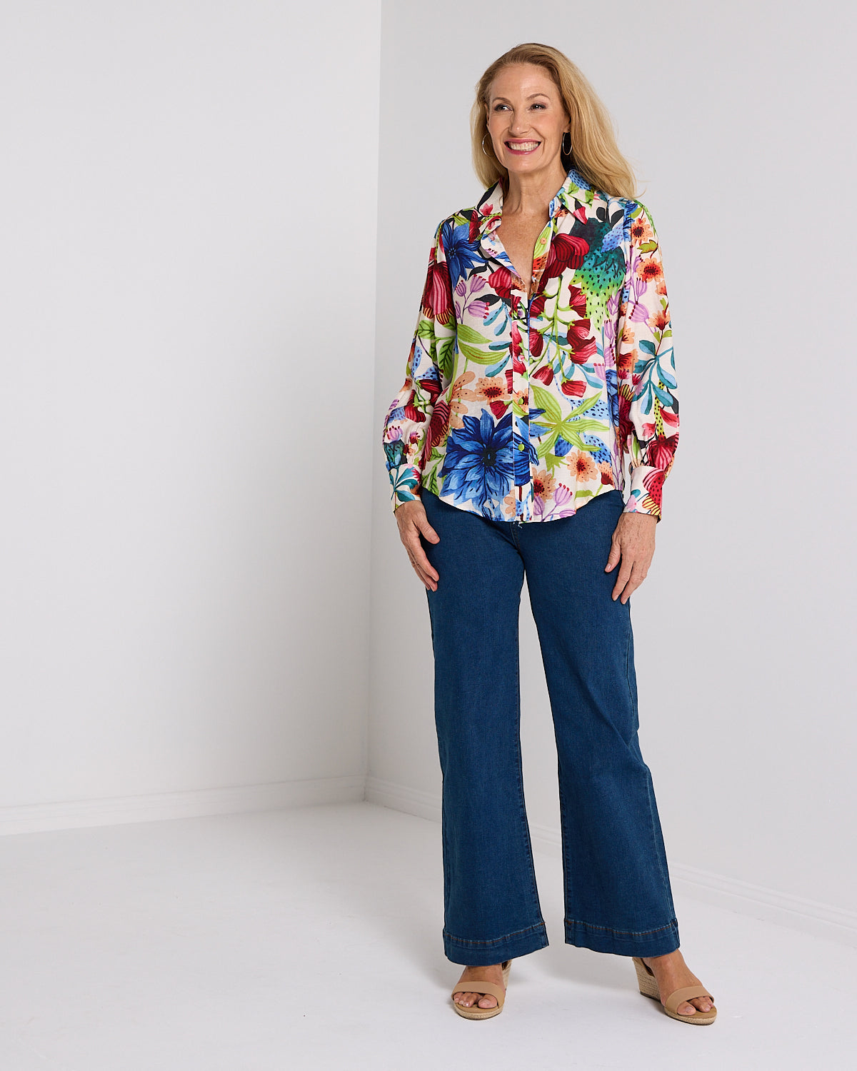 Bellevue Blouse - Botanical Bliss