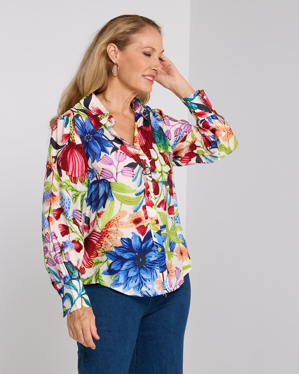 Bellevue Blouse - Botanical Bliss
