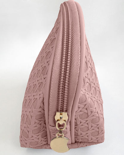 Tranquility Cosmetic Case - Peach Weave