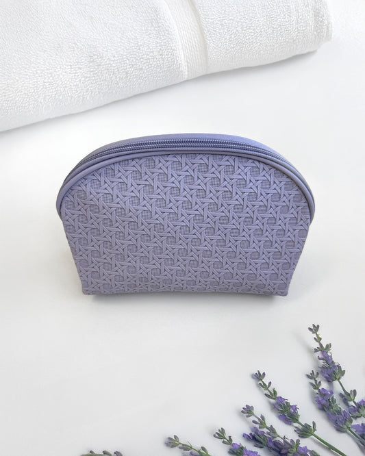 Tranquility Cosmetic Case - Lavender Weave