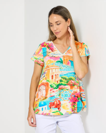 Contemporary Tee - Summer Print