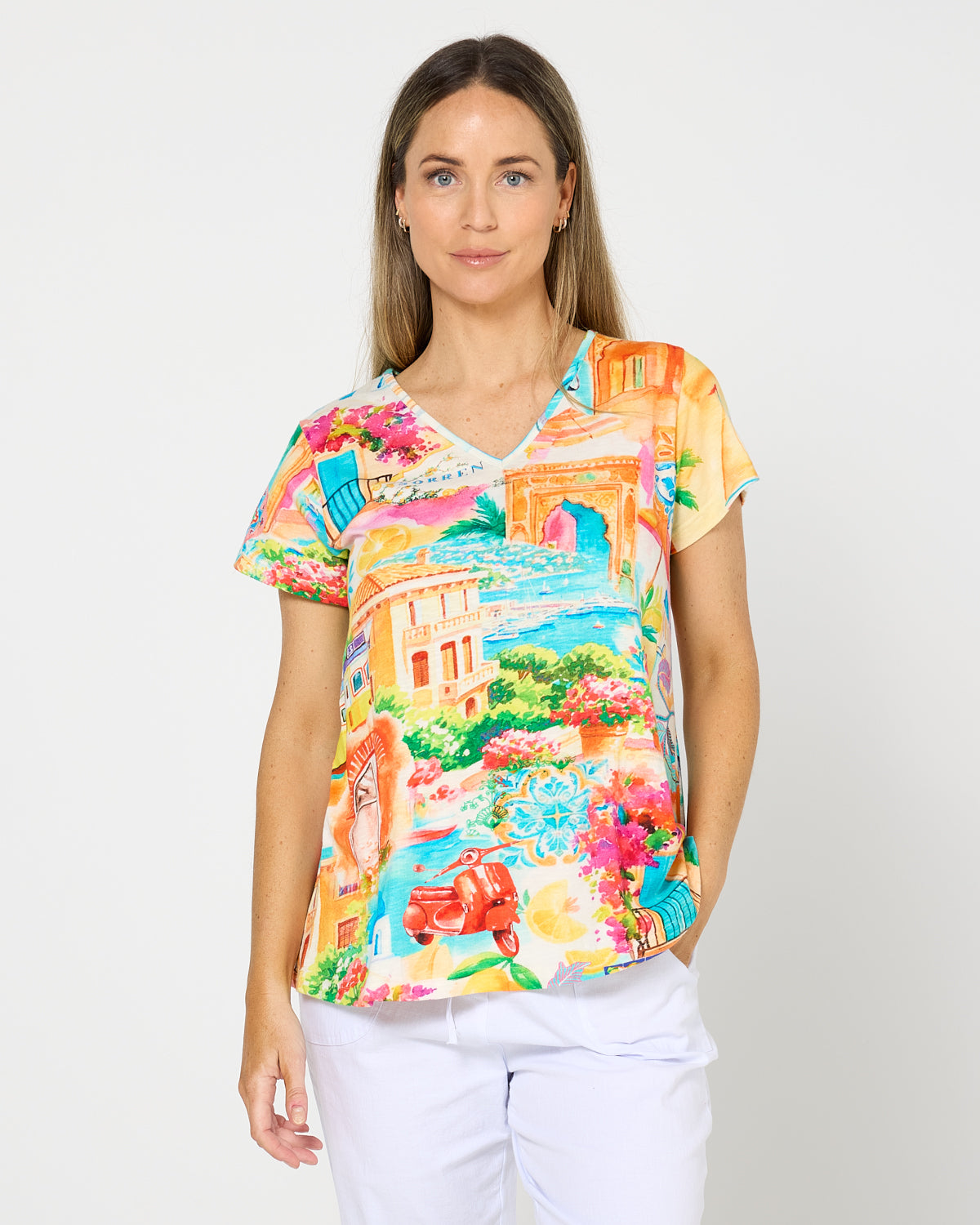 Contemporary Tee - Summer Print