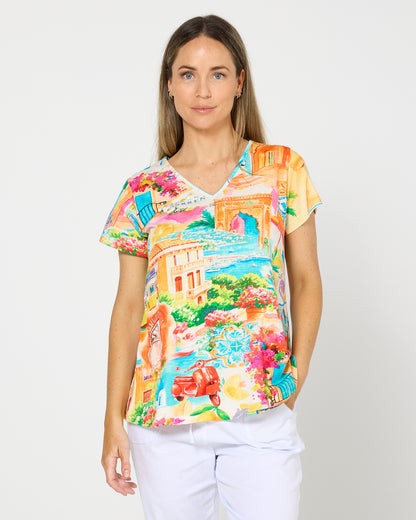 Contemporary Tee - Summer Print