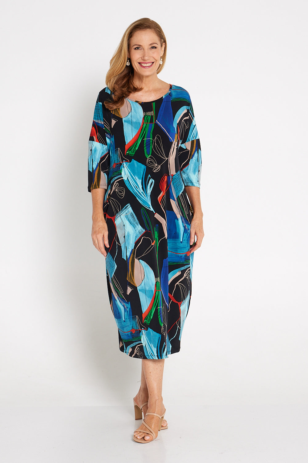 Corinne Midi Dress - Artist Print