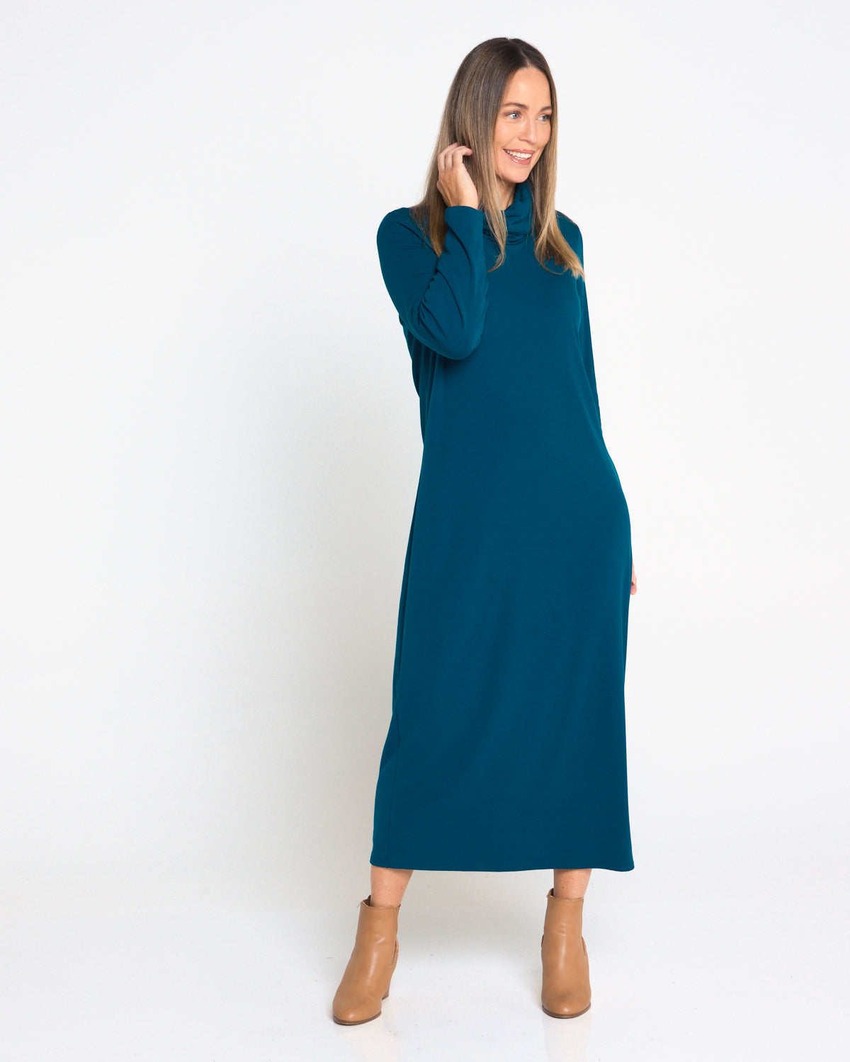 maxi fleece dress Weekend Cowl Fleece Dress