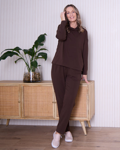 Weekend Life Fleece Pants - Chocolate