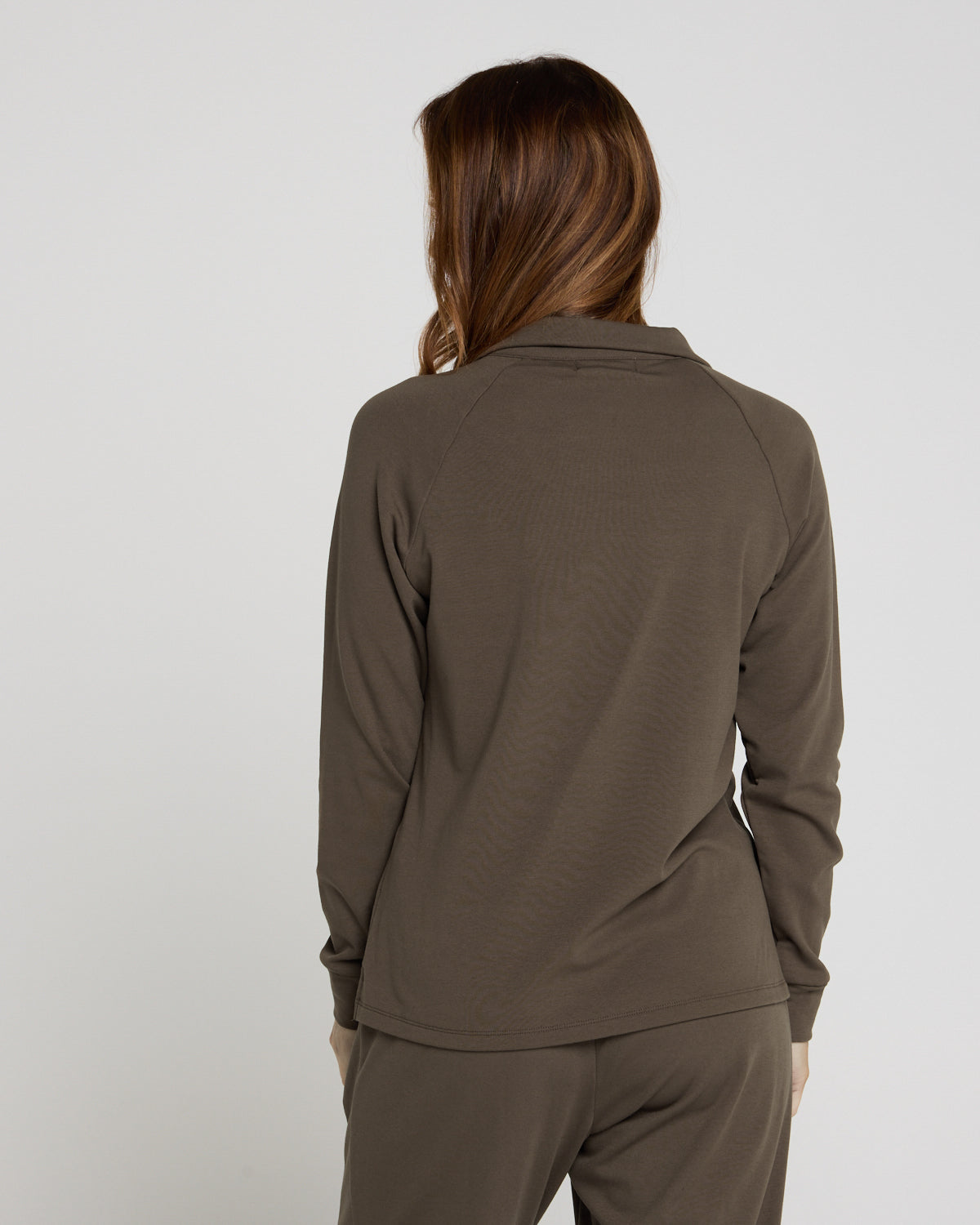 Weekend Life Fleece Zip Top - Mocha