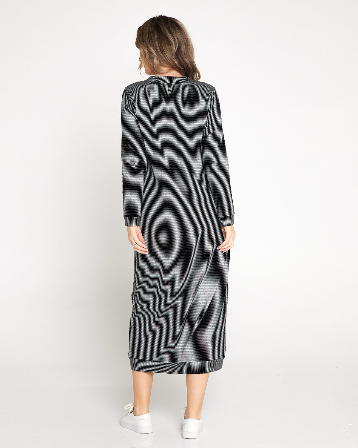 Stripe Sensation Maxi Dress - Black/White