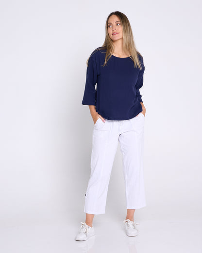 Sammy Cargo Capri - White