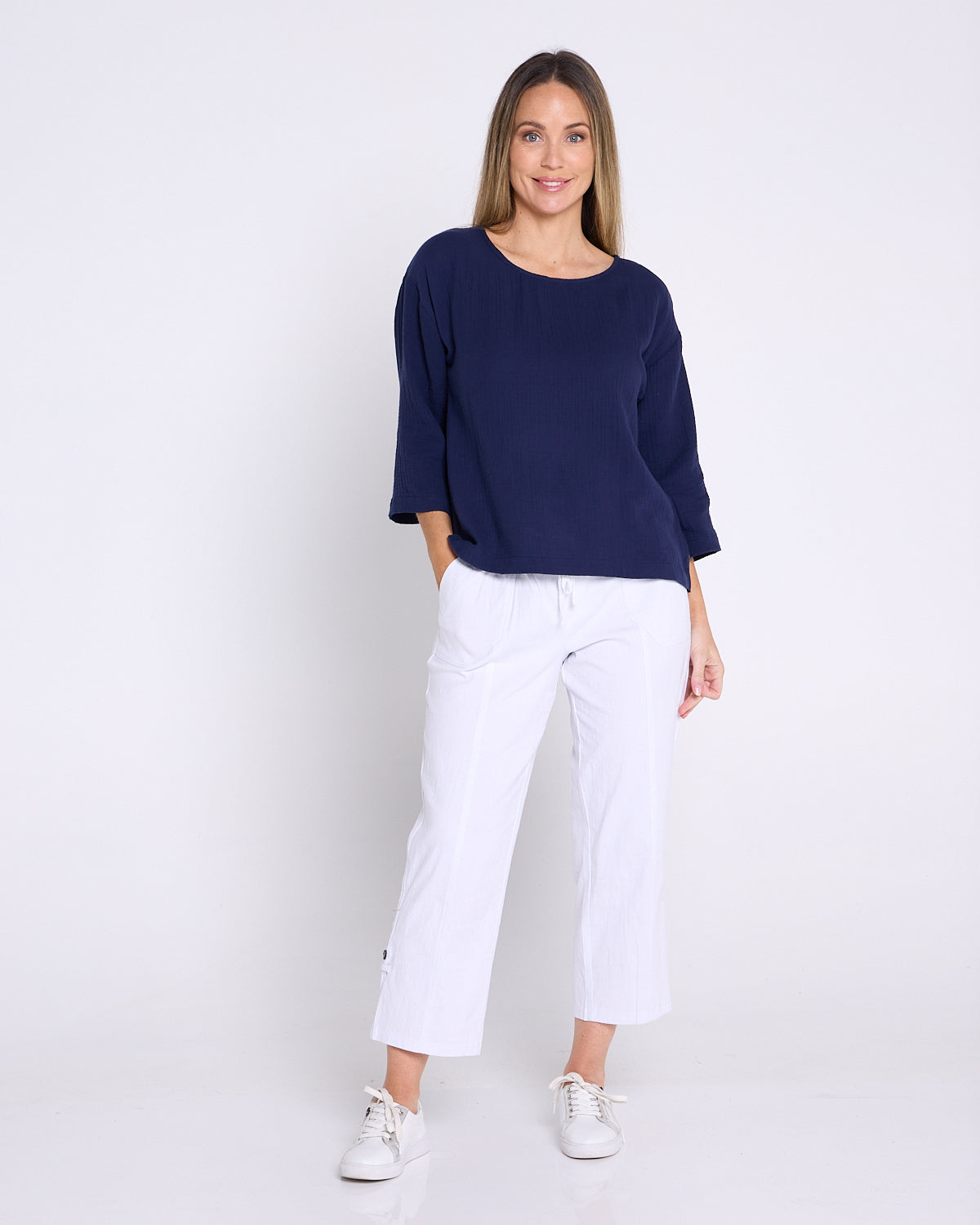 Sammy Cargo Capri - White
