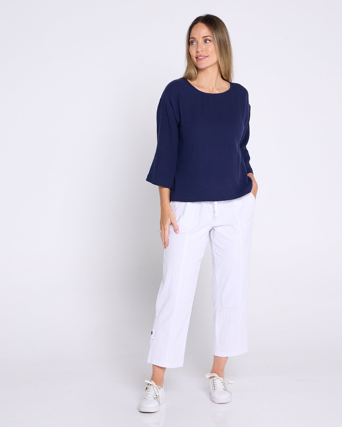 Sammy Cargo Capri - White