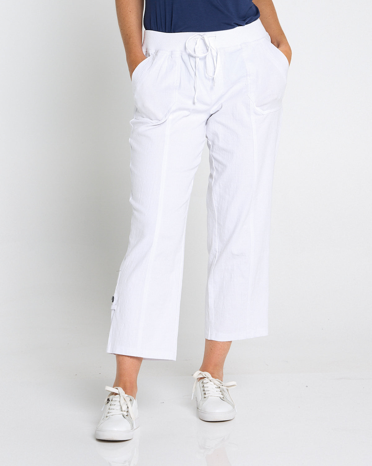 Sammy Cargo Capri - White