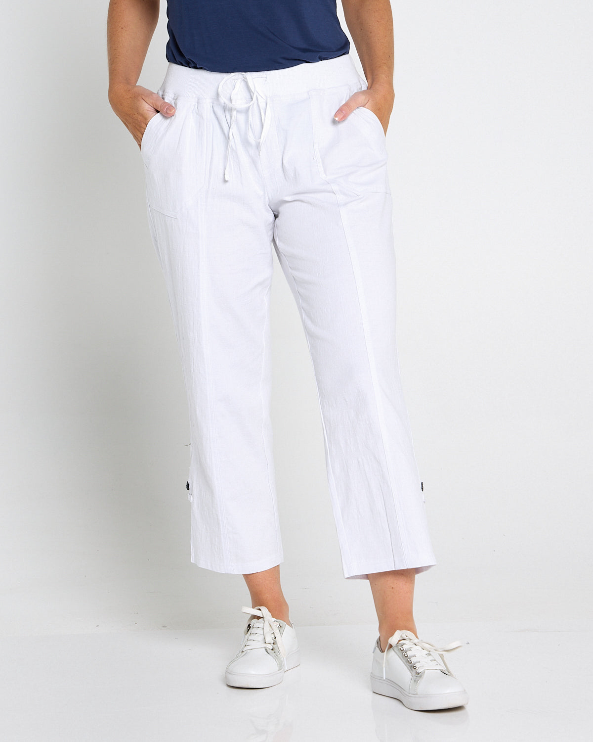 Sammy Cargo Capri - White