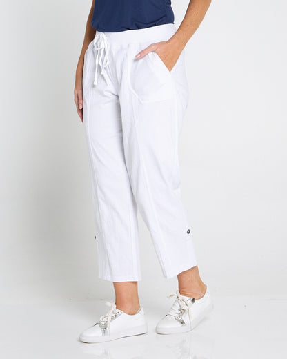 Sammy Cargo Capri - White