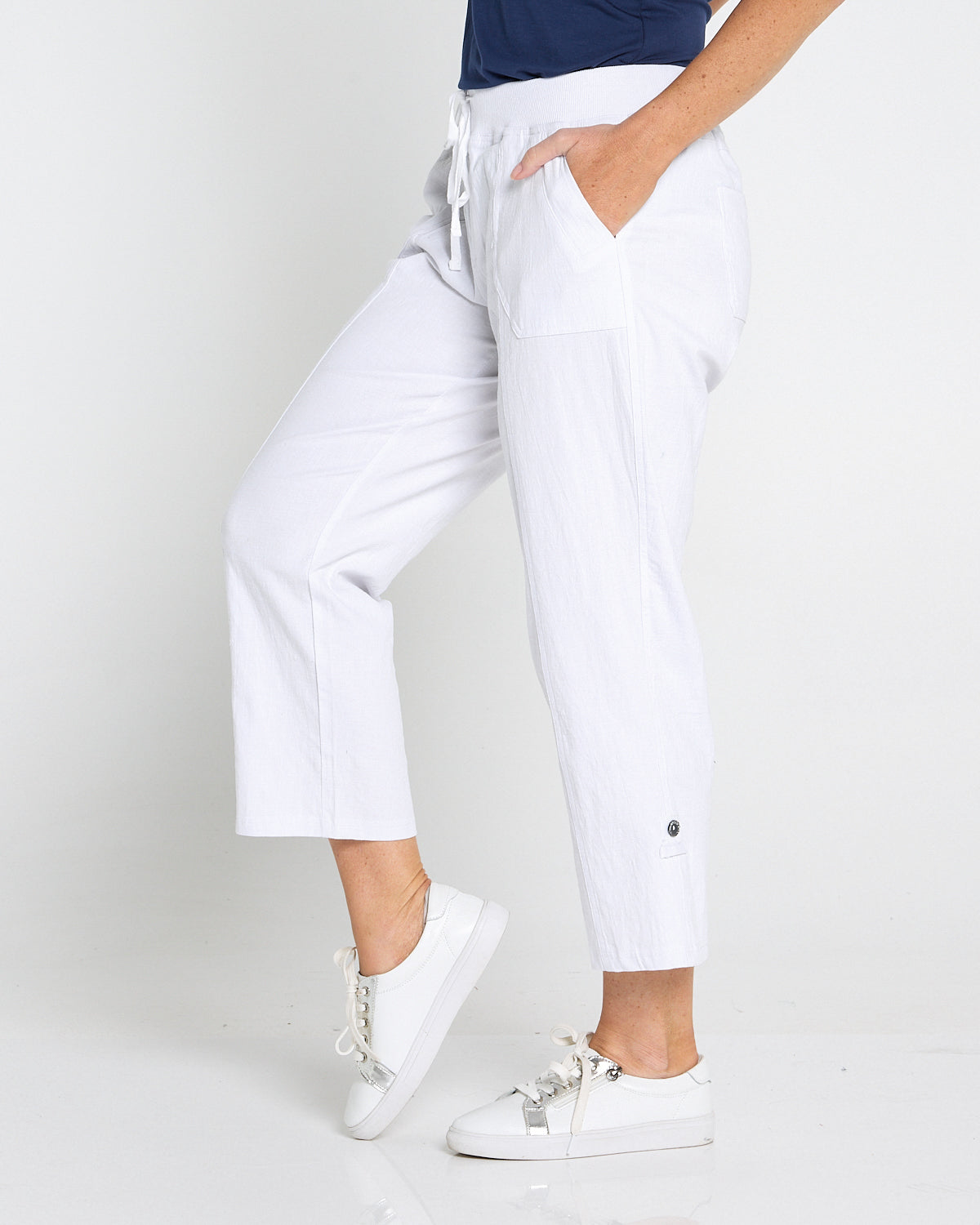 Sammy Cargo Capri - White